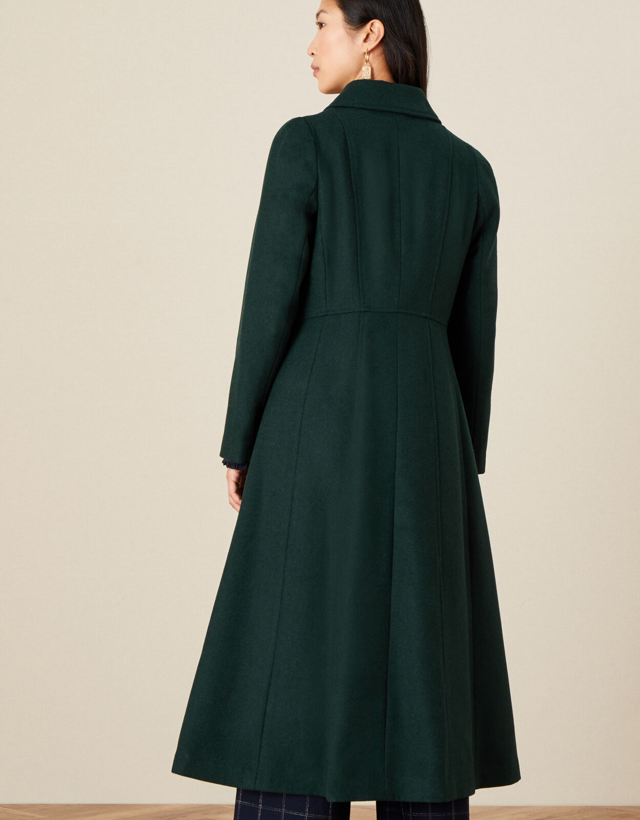 Samantha Skirted Coat Green | Women's ...